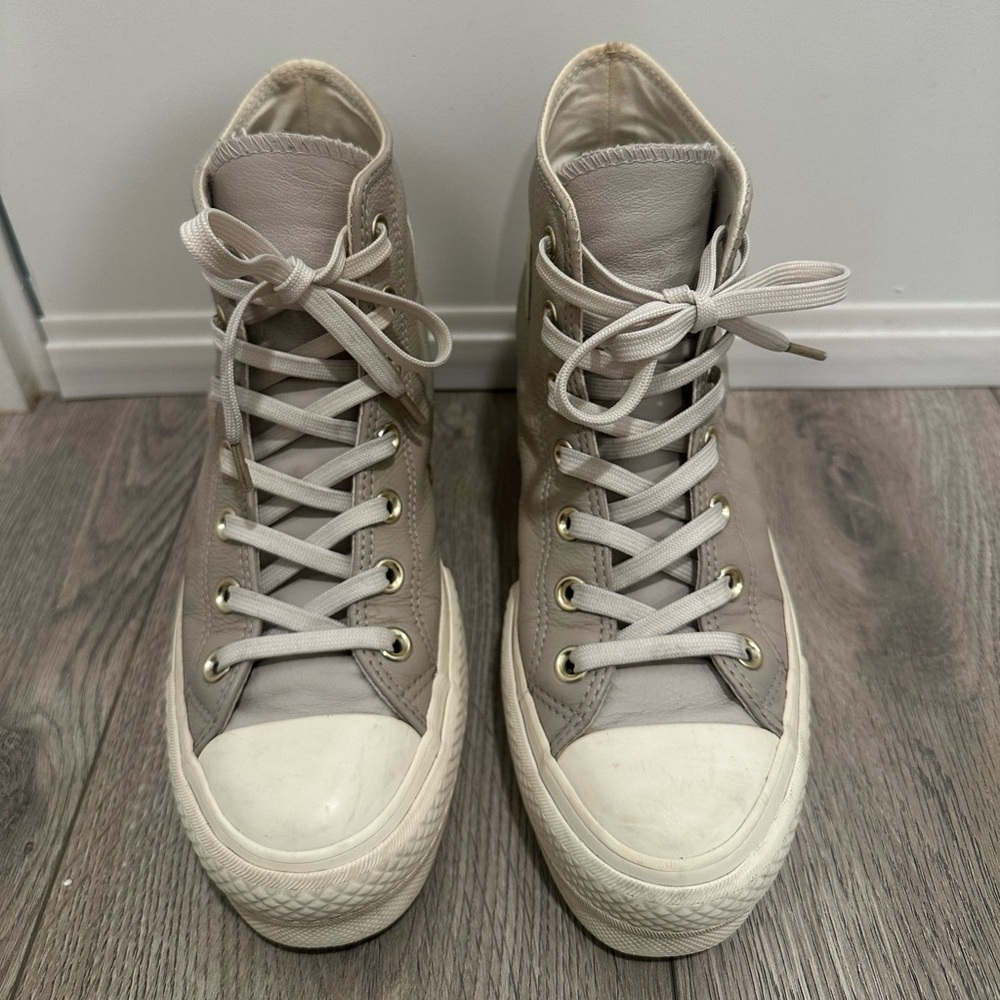 Earthy tone platform converse - Picture 2 of 6
